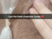 My wife send me this after bareback with her lover! BTW she is fertile as fuck!