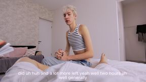 I Talked My Stepfather Into Going for a Walk, but He Fucked Me in Exchange.