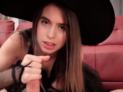 Strokies Jill Kassidy Halloween witch costume handjob