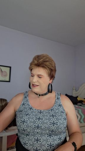My man wore sexy underwear for me, he left them here and I am sniffing them!