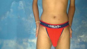 Sri Lankan Gay Boy's Underwear Try-out Jockstrap, Thong Underwear Compilation Asian Twink