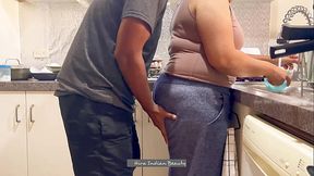 Family Taboo: The Erotic Affair Between a Sexy step Mother-in-Law and Her Son-in-Law in the Kitchen