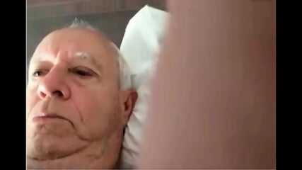 Grandpa Stroking on Cam