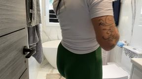 Pee before and after the shower