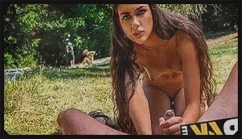 Rich Man Persuades Cute Girl for Blowjob Outdoors