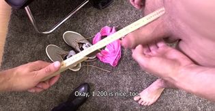 Measuring dick to make this casting twink horny