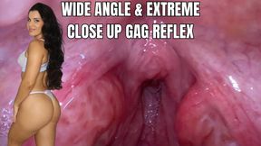 Wide angle and extreme close-up gag reflex - OnlyVanessa