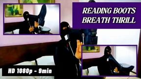 Riding Boot Breathplay: Gas Mask, Rubber Boots & Restricted Tease - 9 Min MOV HD