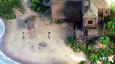 Teen anime lovers meet on a tropical island resort for steamy anal play