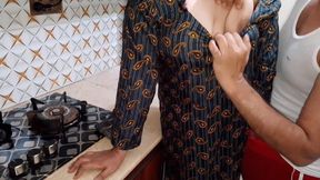 Step Stepson Fucks Stepmom in Kitchen