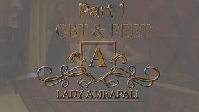 CBT & FEET Part 1 Total lenghts 5:08 minutes  Ballbusting Eier treten Nylonfeet Footjob Nylonfüße Nylonlegs Nylonbeine Nylonzehen Nylontoe Bdsm Slave LADY AMRAPALI  Herrin Mistress Domina