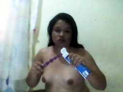 Hermoso culo para un jugete sexual