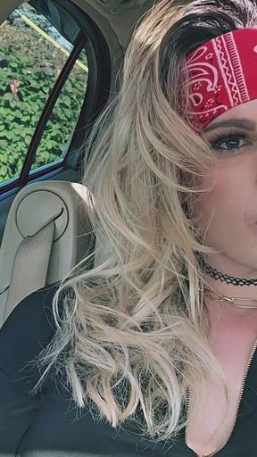 Kylie Babes Smoking Fetish Car Play