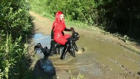 Dirty Bitch Must Be Humiliated! Latex Rubber and FemDom Wet and Messy