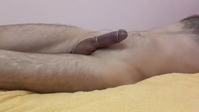 amazing orgasm. pulsation my cock from e-stim