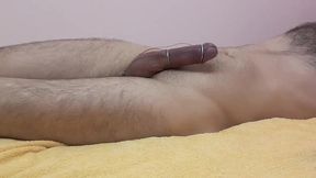 amazing orgasm. pulsation my cock from e-stim