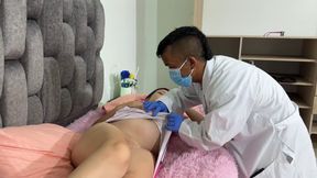 I Call My Little Gynecologist to See How My Pregnancy Process Is Going, the Very Horny One Ends up Putting His Cock in My Pussy