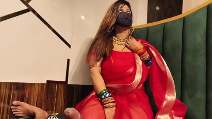 Indian Stepmom Caught Her Stepson Jerking with Her Panties and Fucked Her