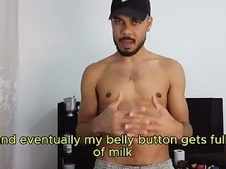 #2 Fetish Experiment  Spicy Cream on My Abs - COMPLET ON RED