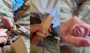 Soldier Jerks off in Tighty Whities and His Flight Suit