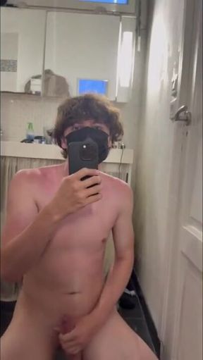Gay teen whore takes it on camera for 200€ barely paid