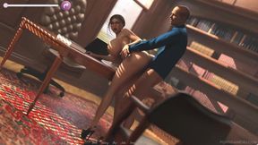 Naughty Office Bonus: Boss Rewards Horny Employee with a Butt Plug & Intense Anal Creampie-the Office - Part 8 - by Porn Game 4u