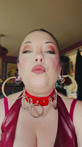 Leather Clad Tina Snua Smoking A Cigarette With Lots Of Dangles