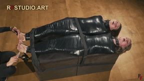 Mandy and Bramble - Double Tight PVC Mummification Part 3 - Intensive Foot Tickling (FULL HD MP4)