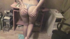 ”Dorm teen rides shaft in cowgirl”