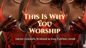 This is Why You Worship Temptress Mango - Nail Tapping ASMR, Ebony Goddess Ass, Tit, and Body Worship