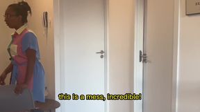 Step mother says: I have a better place for your cum. English subtitles