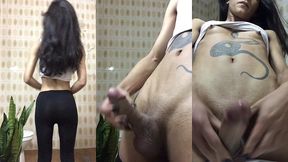 babi lima as you little bitch to walk. footjob cumming