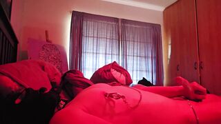 Jizzing from nip torment and ball wanking.