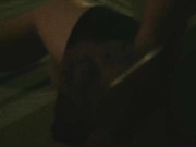 Bear Jerking Off and Cub Smoking Weed on the Back Porch at Night