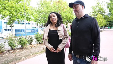 David introduces us to his cleaning lady Vanessa Fox and bangs her for us!