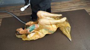 Alice doll in a vacuum cocoon, vibration, orgasms