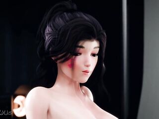 Overwatch Dva Got Photoshoot of Ad... But threesome Specific - 3d Anime Cartoon