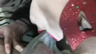 Sucking Off a Big Penis