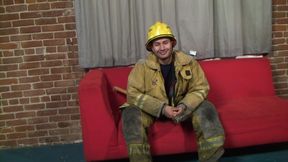 Handsome firefighter gets fucked and jizzed