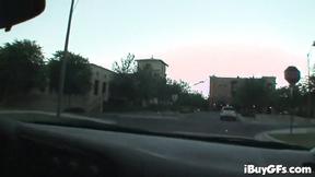 ”Horny dick sucking teen gives head in POV”