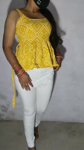 Part 2 Young Tight Boobs Bhabhi Playing with Self