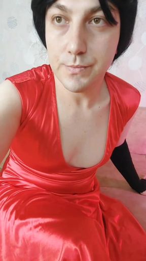 Red Dress Pretty Smooth Legs