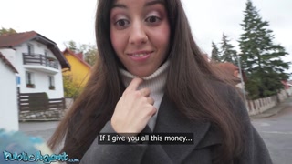 Public Agent Petite Russian Katty West public pick up POV blowjob hardcore fuck with big dick