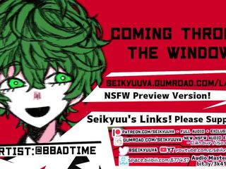 My Hero Academia Villain Deku Comes Throughout the Window to Bang U! Art:twitter@bbadtime