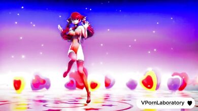 Sensual redhead gets choked in 3D animated hentai