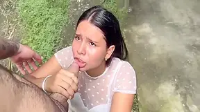 My God Public Student 18+ Lets Her Teacher Fuck Her When He Catches Her Bringing Clothes Through The Backyard Of Her House