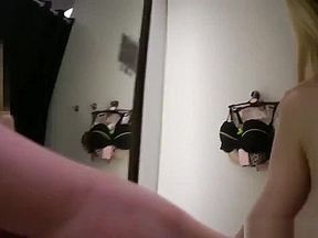 Busty Teen Is Trying Out Clothes In The Dressing Room
