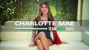First porn vid: Newbie Charlotte Mae rides cock and gets facial