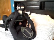 black masked spandex humps masked orca dummy