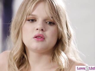 Teen Coco Lovelock truly craves to have lesbo sex and asks her bffs aged stepsis Aiden Ashley to be her 1st.The blond lets her smack her snatch